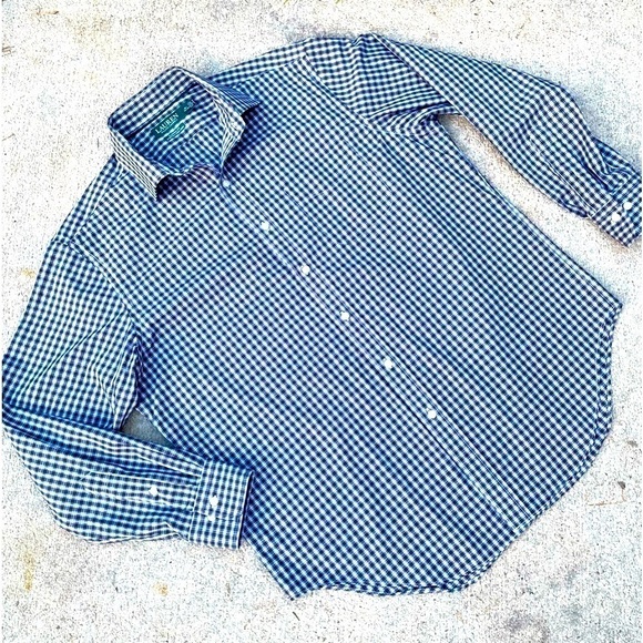 Ralph Lauren Plaid Red Green Button Down Shirt 15.5 34/35 - Picture 2 of 6